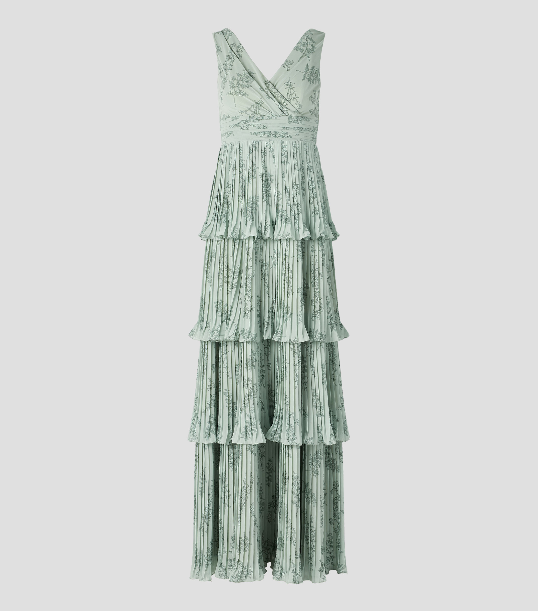 Vestido de fiesta largo liso Mujer